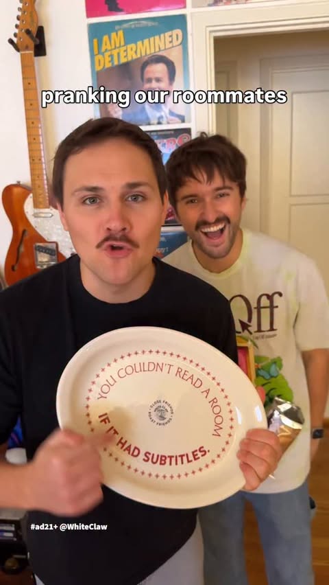 Instagram post by @coolguyz.online for White Claw. Caption reads: [...] their roasts. roast your friends with White....