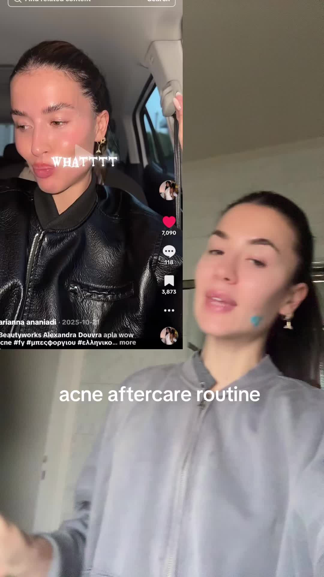TikTok post by @mariannaananiadis for BeautyWorks. Caption reads: H @Beautyworks Alexandra Douvra με έχει σωσσσει!!....