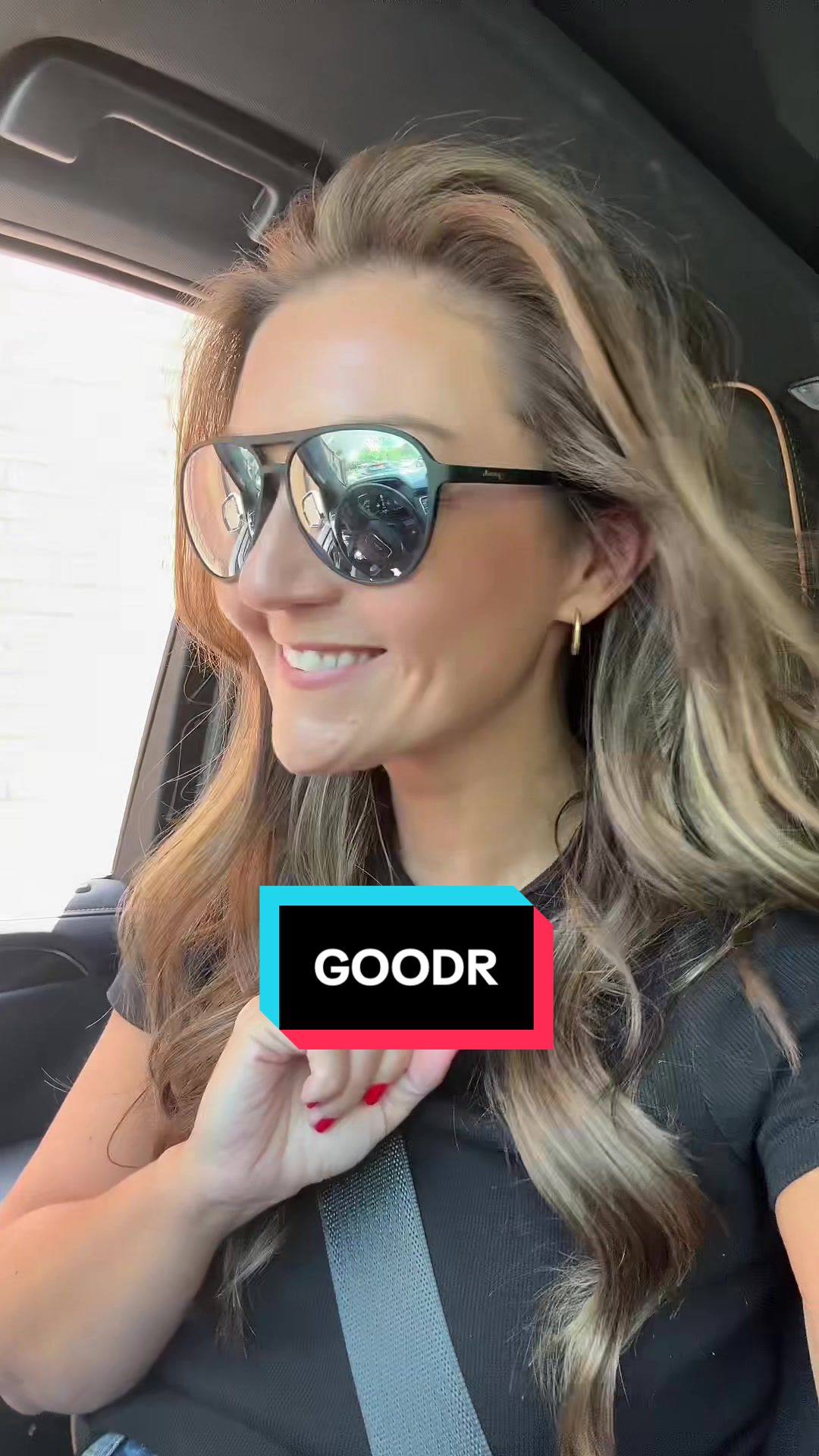 TikTok post by @kaylynreve for Goodr. Caption reads: Let me put you on these @goodr sunnies before you....