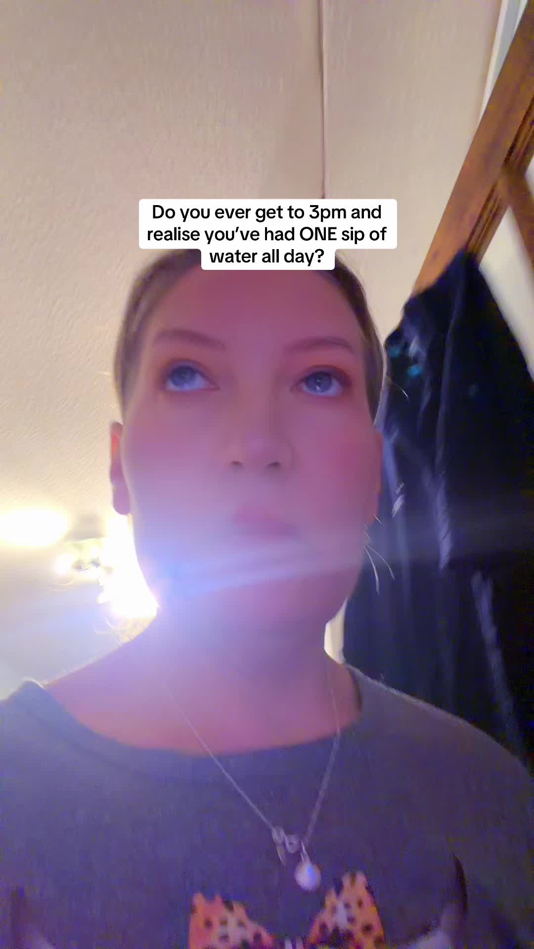 TikTok post by @lisacfryer for ViDrate. Caption reads: [...] to drink water ALL the time 😅 This Vidrate....