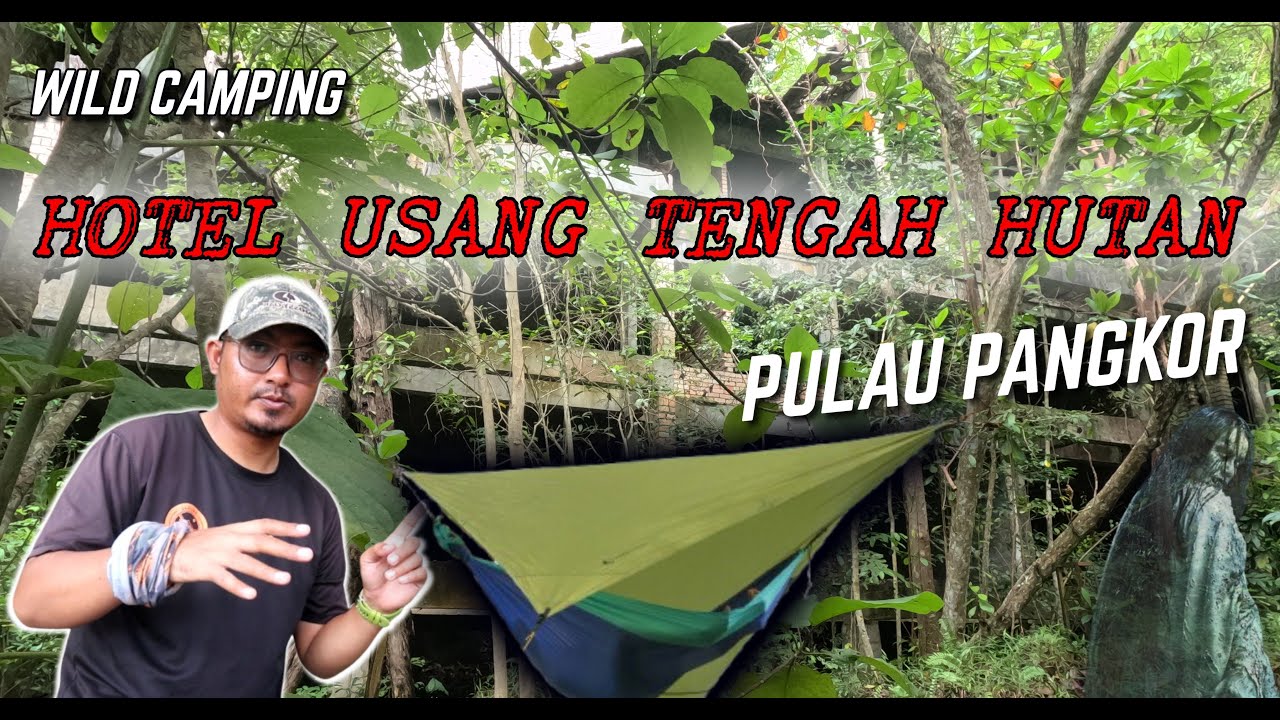 YouTube post by @FrugalCampingMalaysia for Ulefone. Caption reads: Camping Lokasi SERAM Bangunan MISTERI Di Hutan....