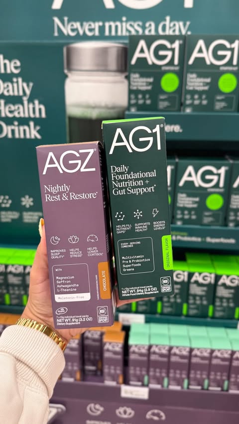 Instagram post by @targetiseverything for AG1. Caption reads: #ad New at Target 🎯 @drinkag1 is now available at....