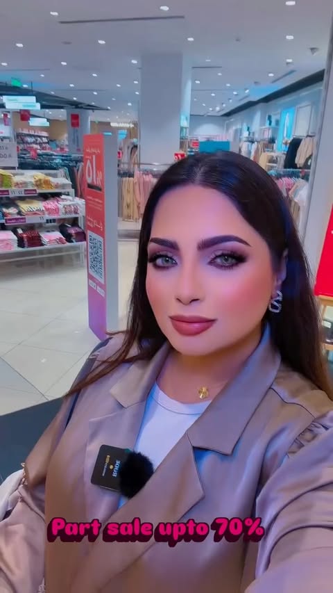 Instagram post by @ekra_beauty for REDTAG. Caption reads: @redtagfashion in @alandalusmall Upto 70% off on....