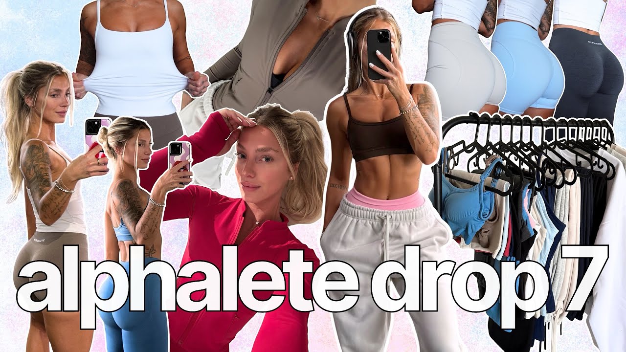 YouTube post by @michellemazul for PEScience. Caption reads: major black friday activewear haul | alphalete....