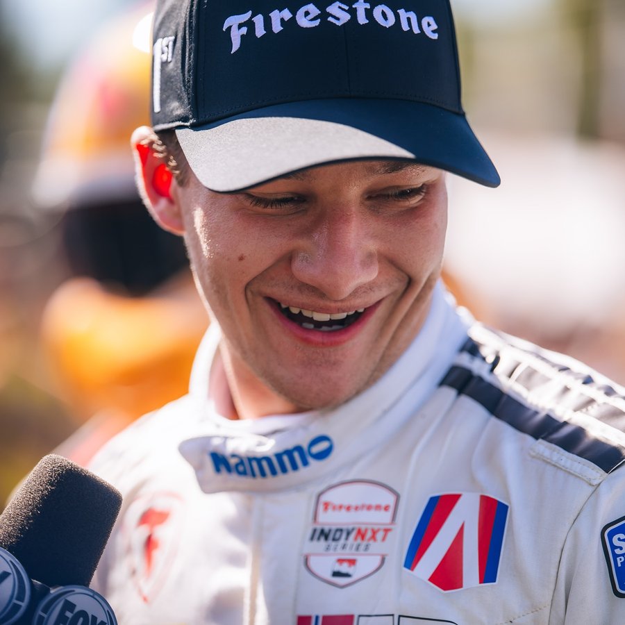 Instagram post by @dennis_hauger for Blåkläder. Caption reads: WIN IN PORTLAND!!!!🥇 54 points lead heading into....