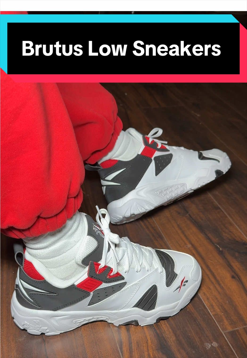 TikTok post by @1_motivated_dad for Reebok. Caption reads: @Reebok Official these are straight 🔥 [...].