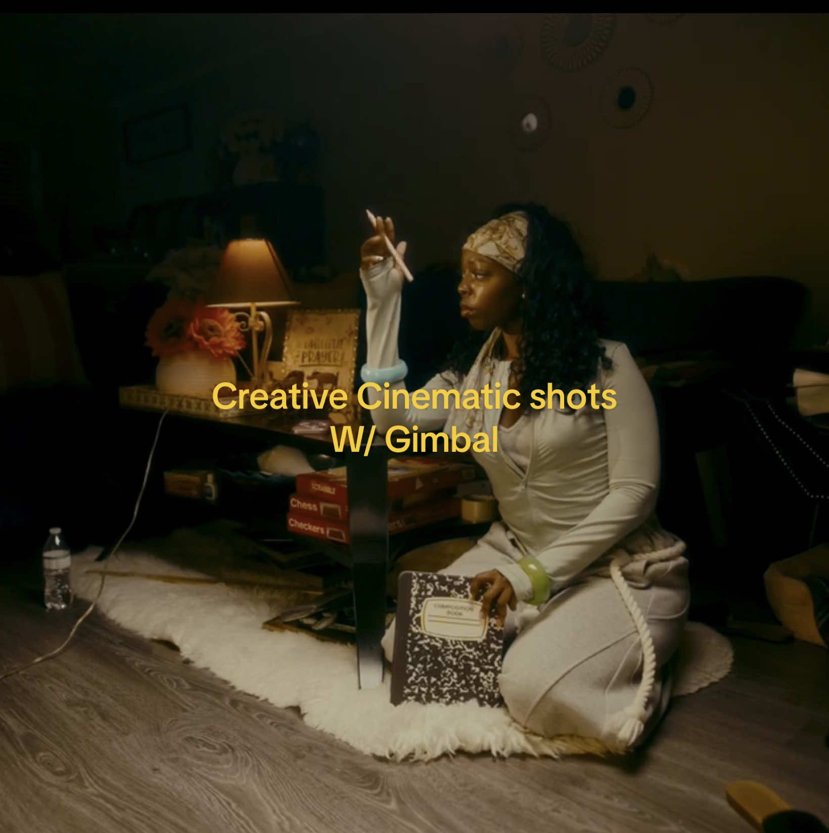 TikTok post by @kvy3m for Hohem. Caption reads: creative cinematic phone shots with a Gimbal....