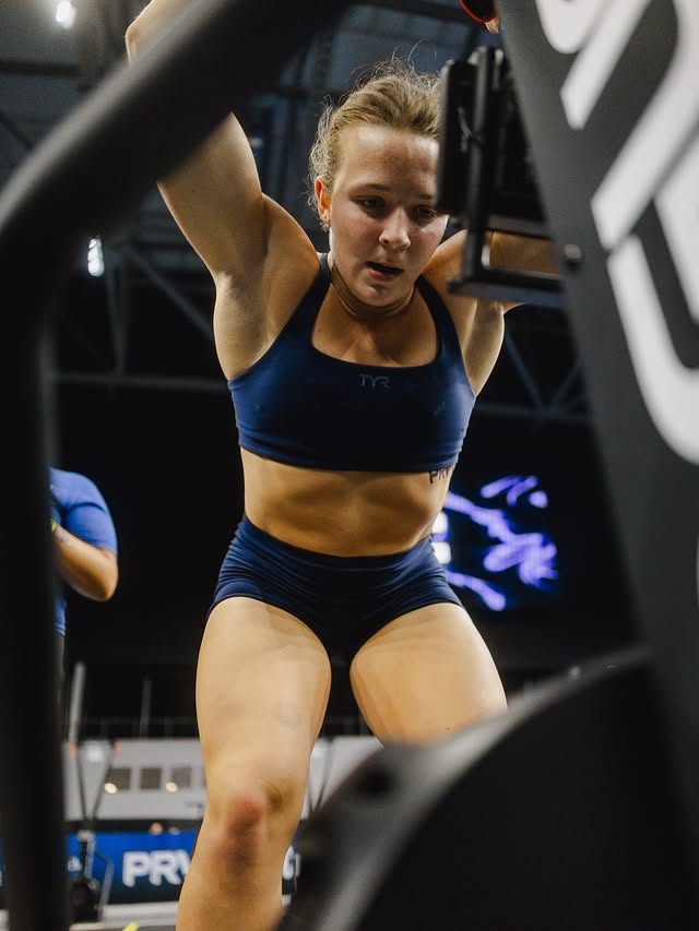 Instagram post by @oliviakerstetter for TYR Sport. Caption reads: [...] hi guys! i’m partnering with @tyrsport to....