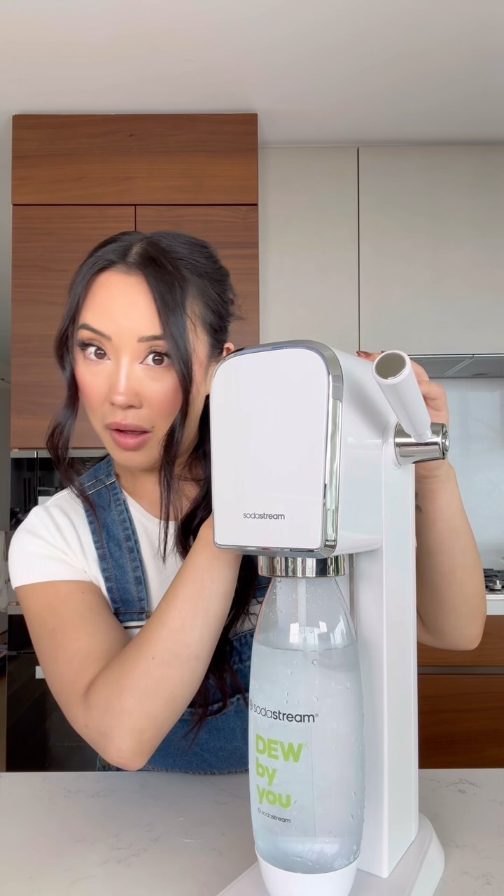 Instagram post by @ashyi for SodaStream. Caption reads: Carbonating all my liquids is my new favorite....