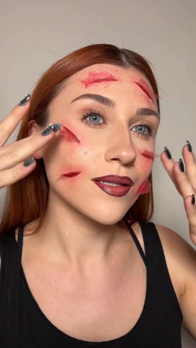 Instagram post by @chloeandcosmetics for Theinkeylist. Caption reads: Remove this little special effects makeup with me....