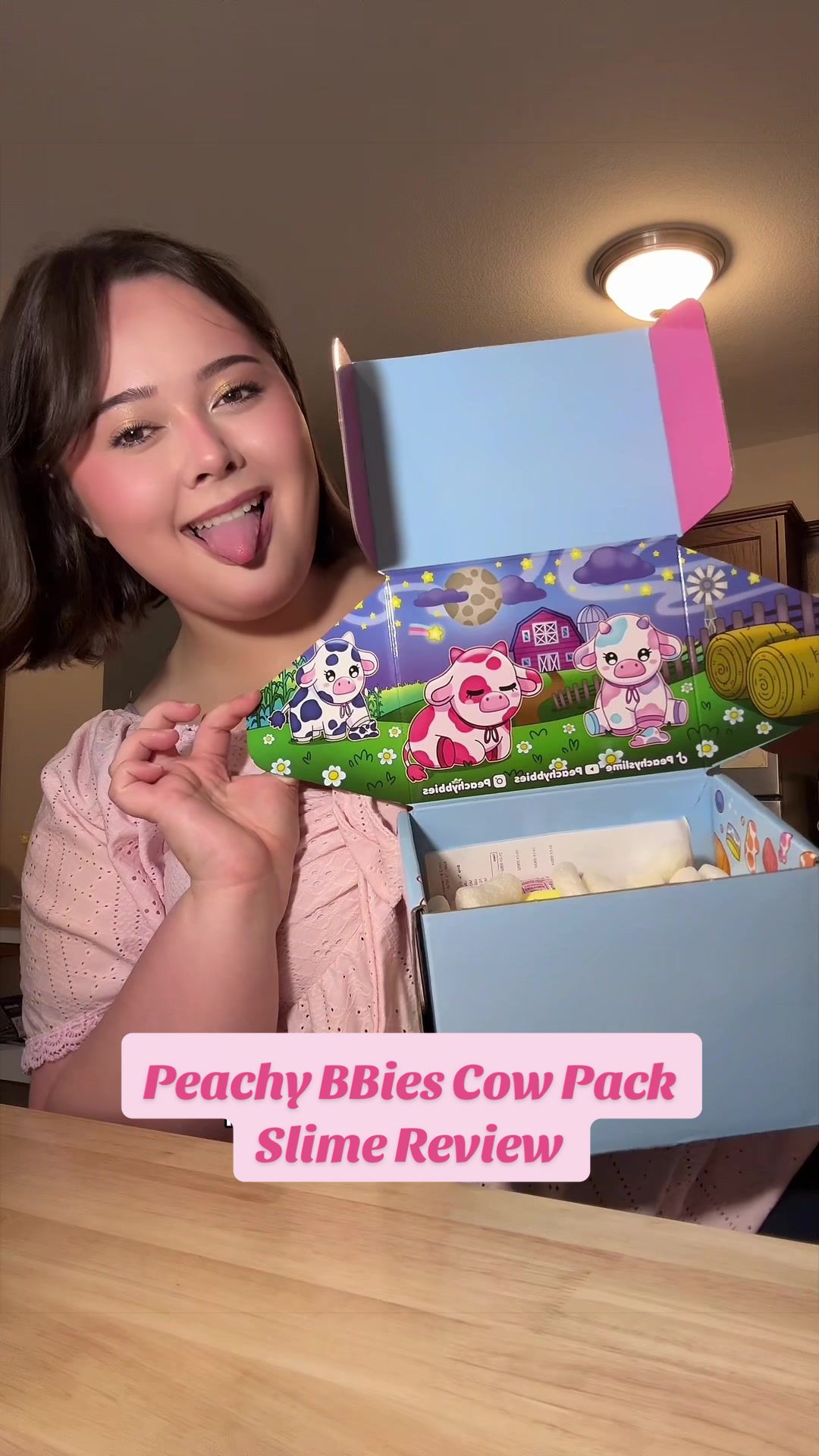 TikTok post by @livylooboss for Peachybbies. Caption reads: ILY FOREVER @Peachybbies Slime !! Let me know what....