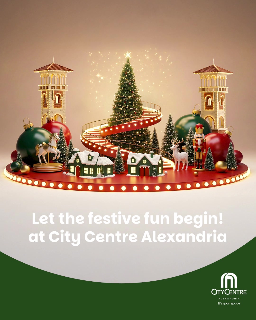 TikTok post by @citycentreegypt for Majid Al Futtaim. Caption reads: Don't miss City Centre Alexandria's upcoming....