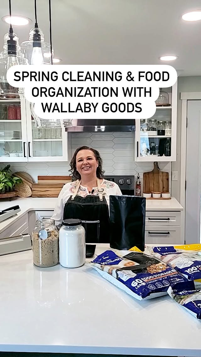 Instagram post by @thecrosslegacy for Wallaby Goods. Caption reads: Wallaby Goods mylar bags make cleaning and [...].