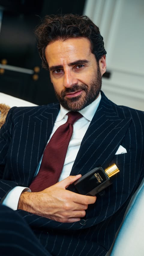 Instagram post by @giorgiogiangiulio for Davidoff Parfums. Caption reads: [...] the night ends. Cool Elixir by....