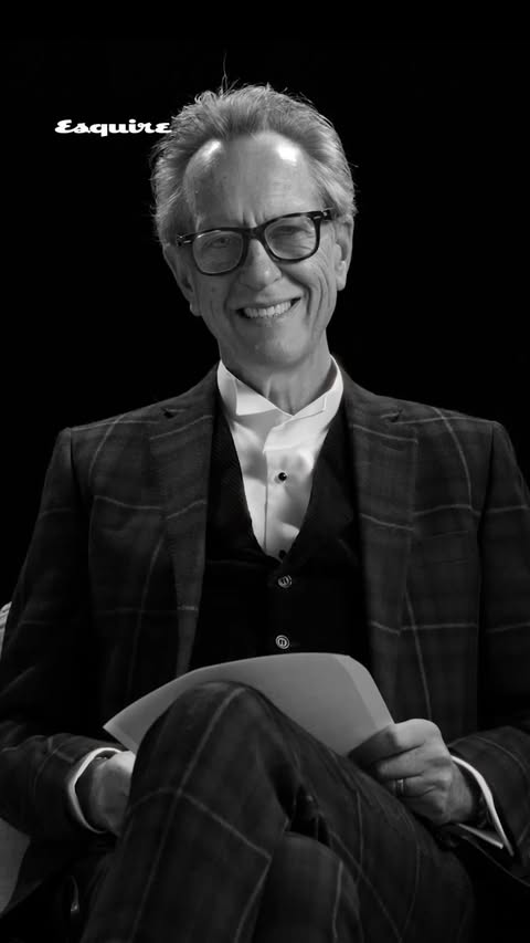 Instagram post by @richard.e.grant for Esquire. Caption reads: “Never give up. Richard, you’re living proof that....