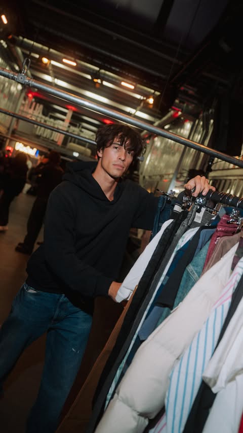 Instagram post by @elevatorboys for Vinted. Caption reads: [...] selected pieces are now online in our....