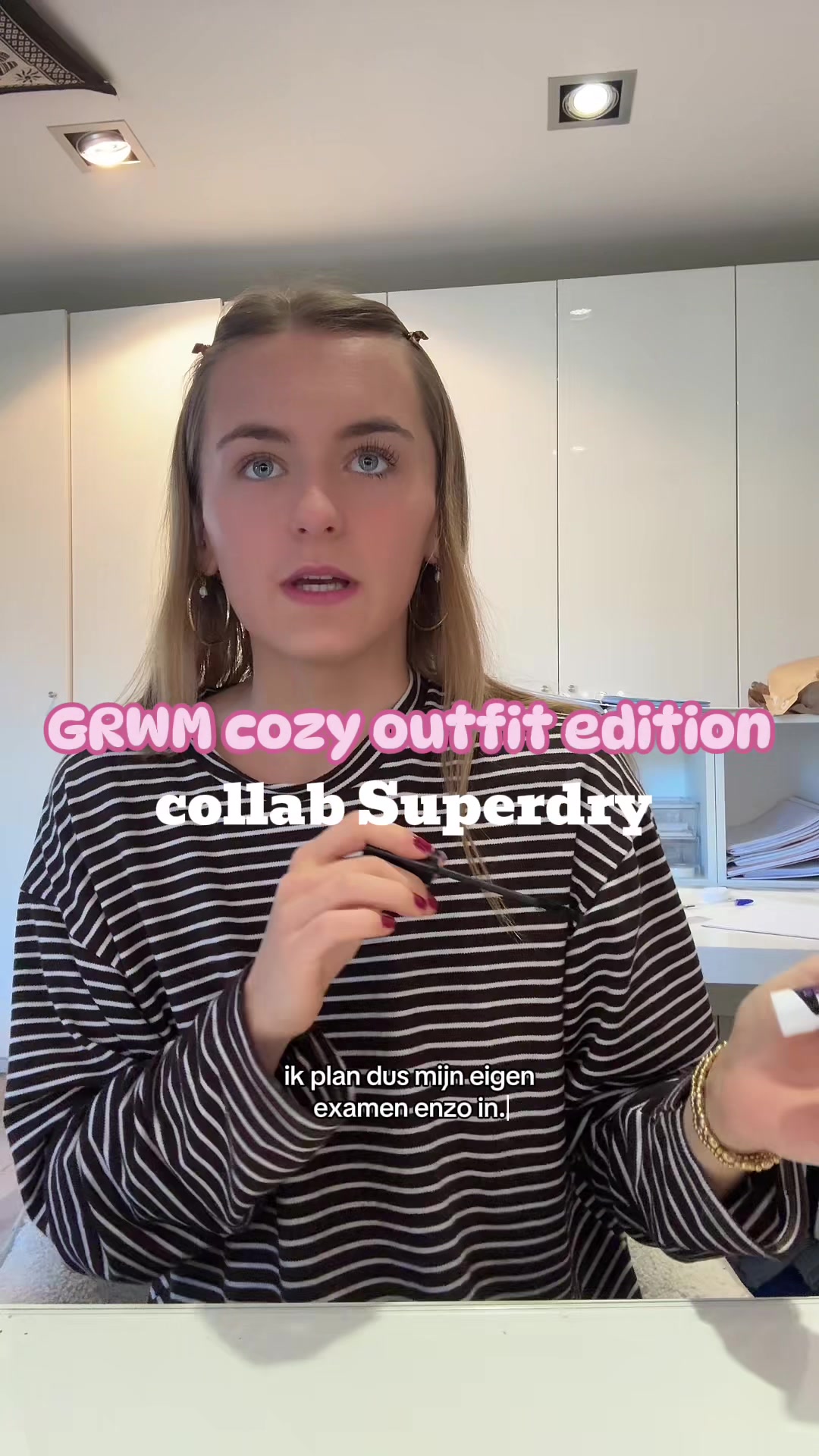 TikTok post by @zara_decoo_ for Superdry. Caption reads: Publiciteit 🧸🤍 | @CULT by Superdry #haul #grwm....