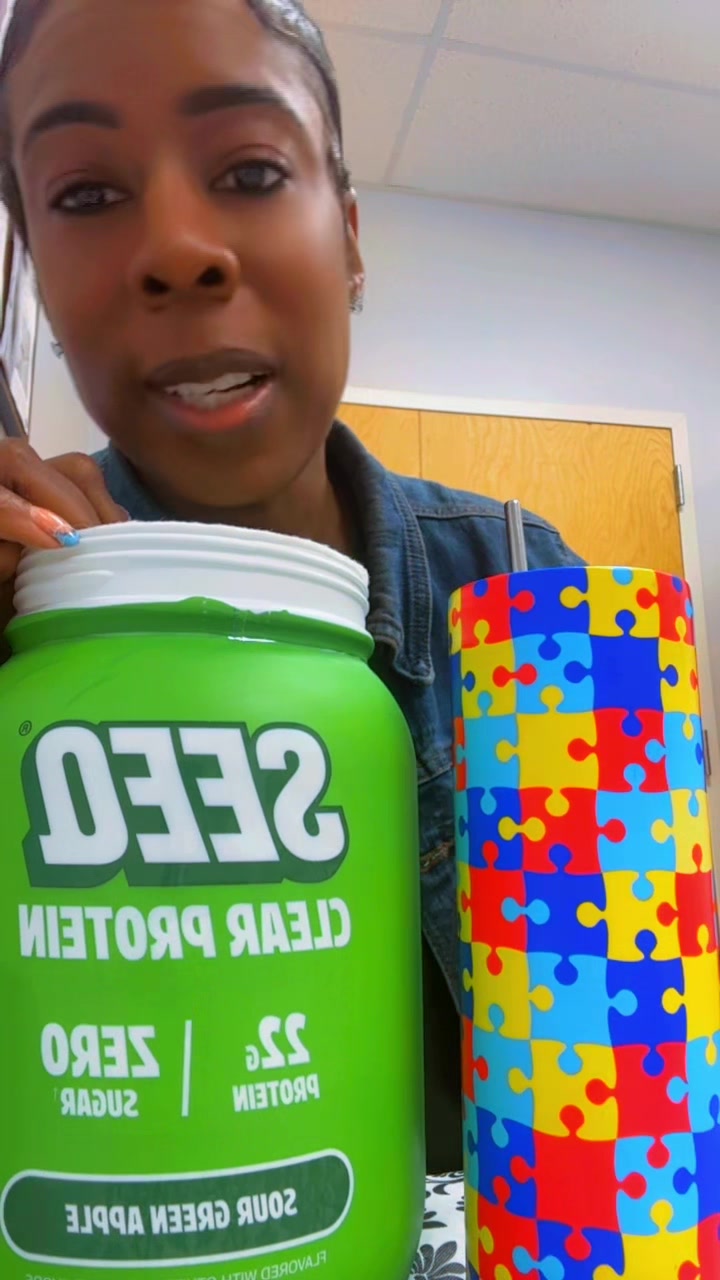 TikTok post by @nettadoitall for SEEQ SUPPLY. Caption reads: @SEEQ SUPPLY I love protein my favorite flavors....