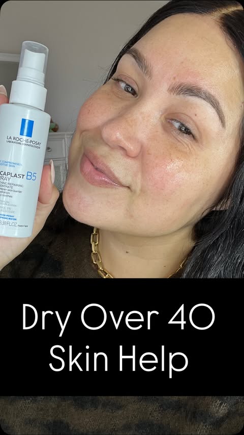 Instagram post by @veronicashavie for LaRochePosayUS. Caption reads: This is AMAZING to hydrate and calm dry irritated....