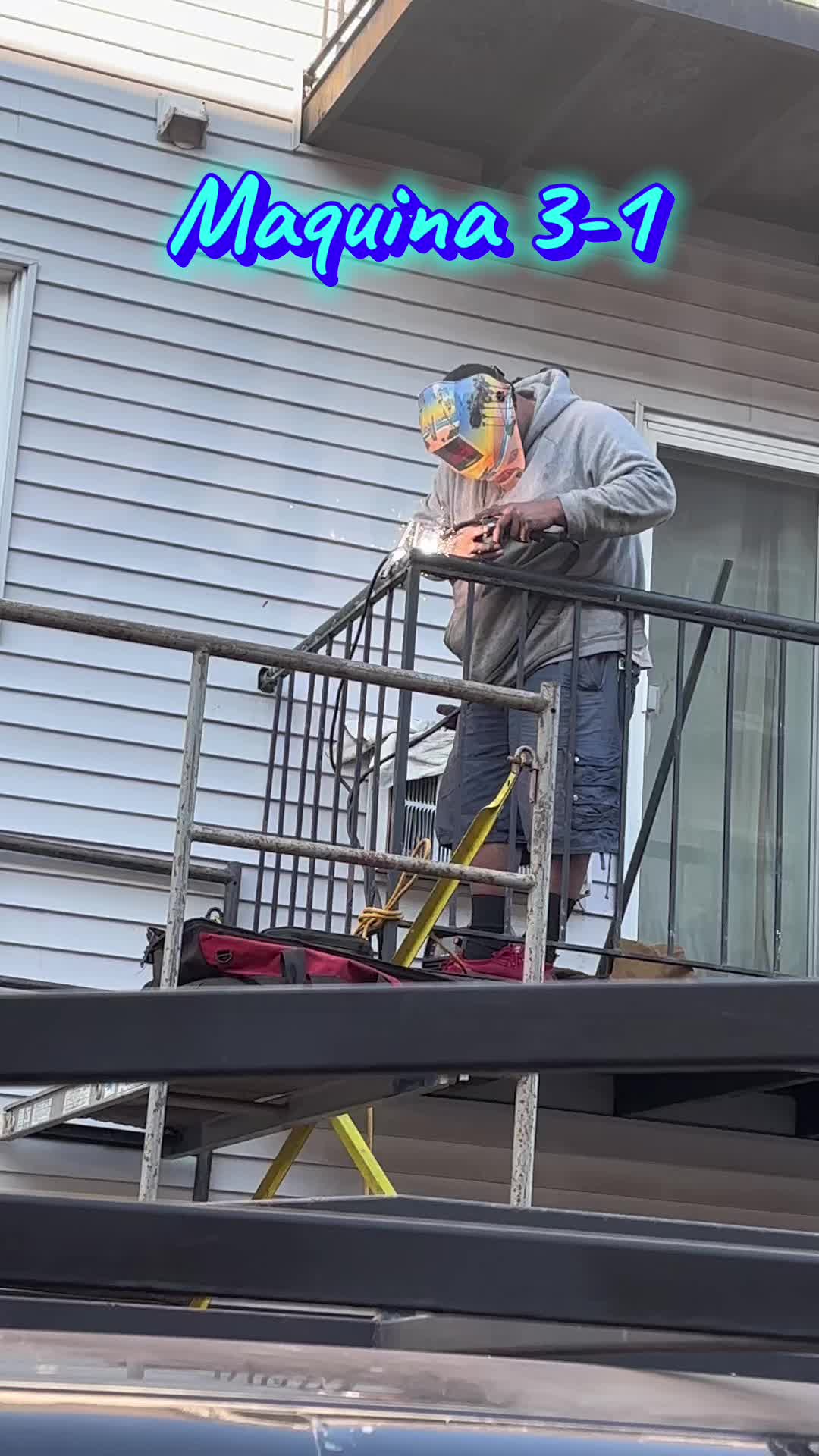 TikTok post by @sanson107 for YesWelder. Caption reads: Maquina devsoldar de 135amp de @YesWelder 3-1....