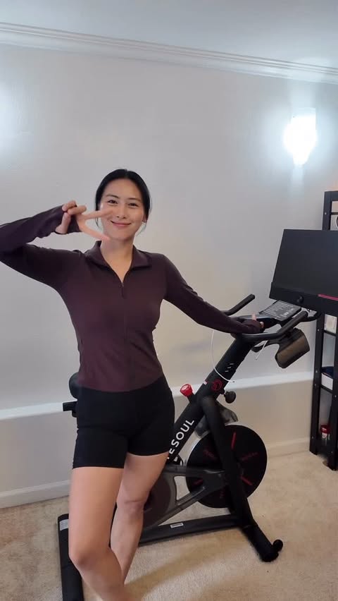 Instagram post by @angellamung.official for YESOUL FITNESS. Caption reads: Ready to level up your daily routine?....