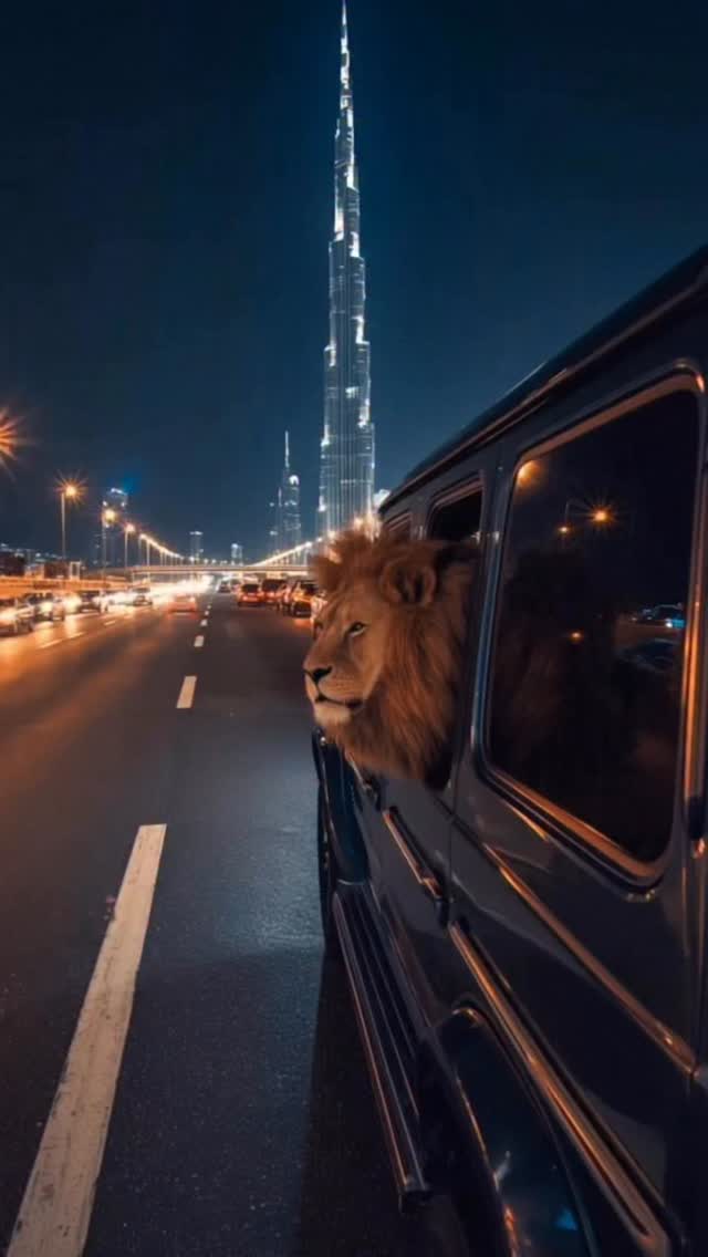 Instagram post by @lion.vista for Mercedes-Benz. Caption reads: Each piston stroke shakes the ground like a claw.....