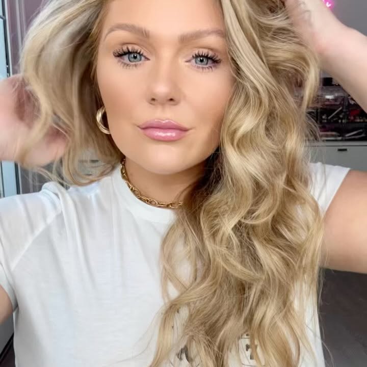 Instagram post by @kellystrackofficial for Sally Beauty. Caption reads: Kylie Jenner Effortless Messy Waves Hair Tutorial....