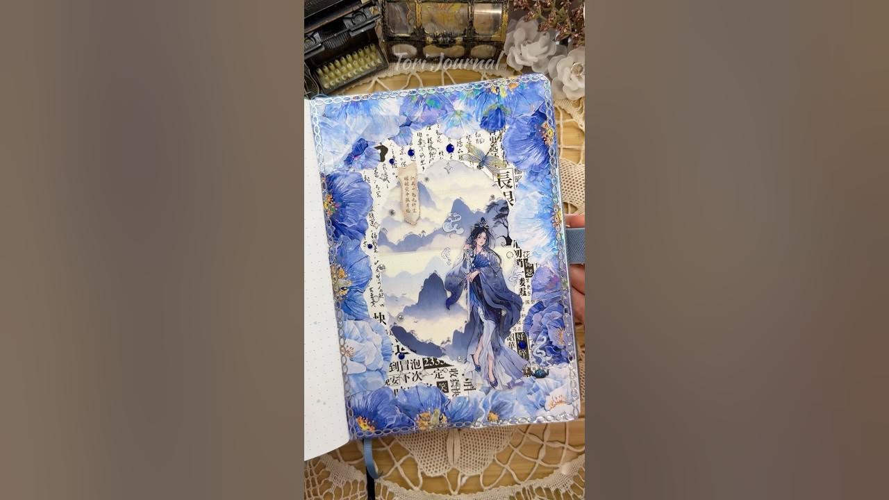 YouTube post by @ToriJournal for eStarCase. Caption reads: ASMR journal Shan Shui....