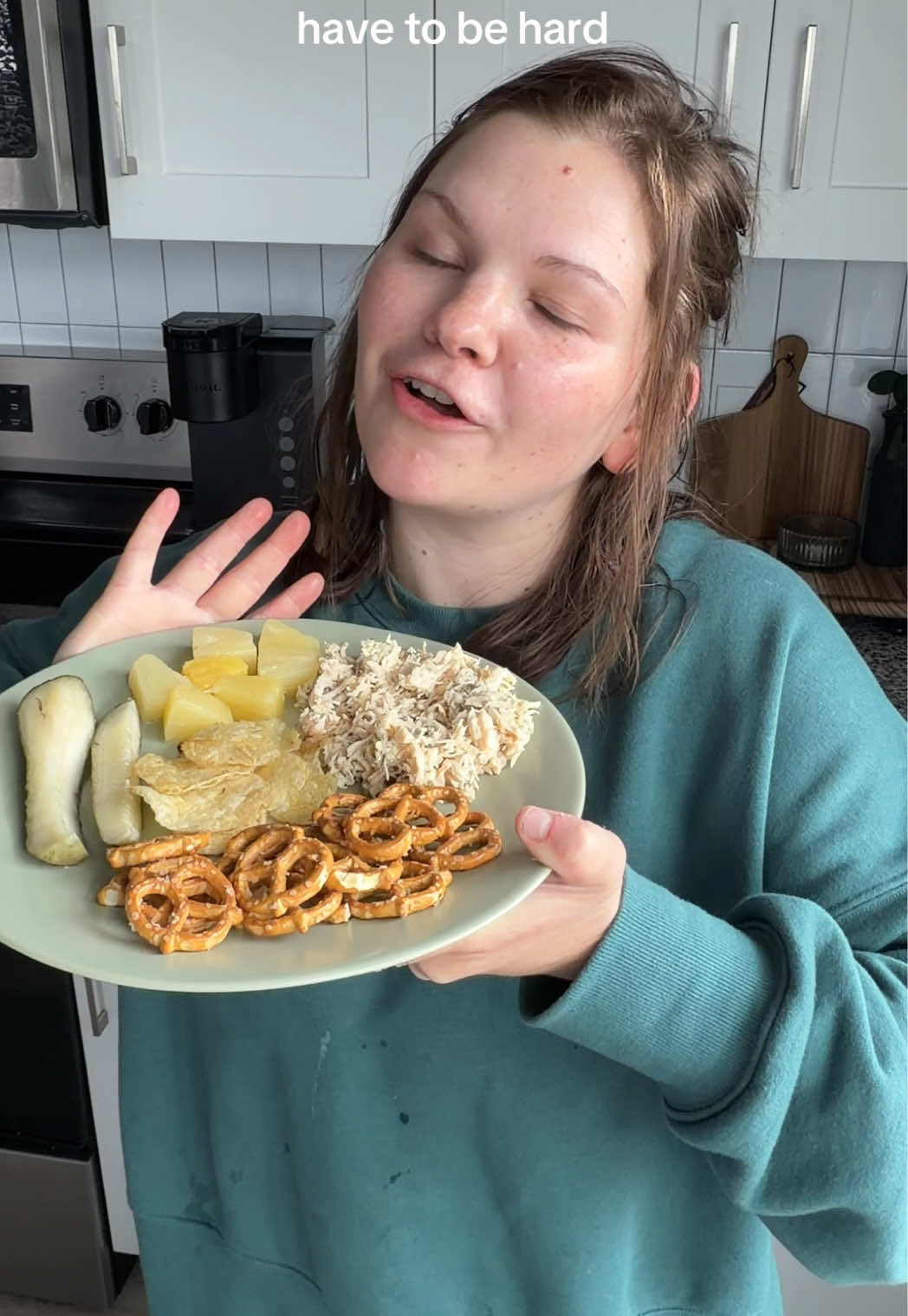 TikTok post by @kelseablairee for Ayoh!. Caption reads: [...] Also not me continuously putting this....