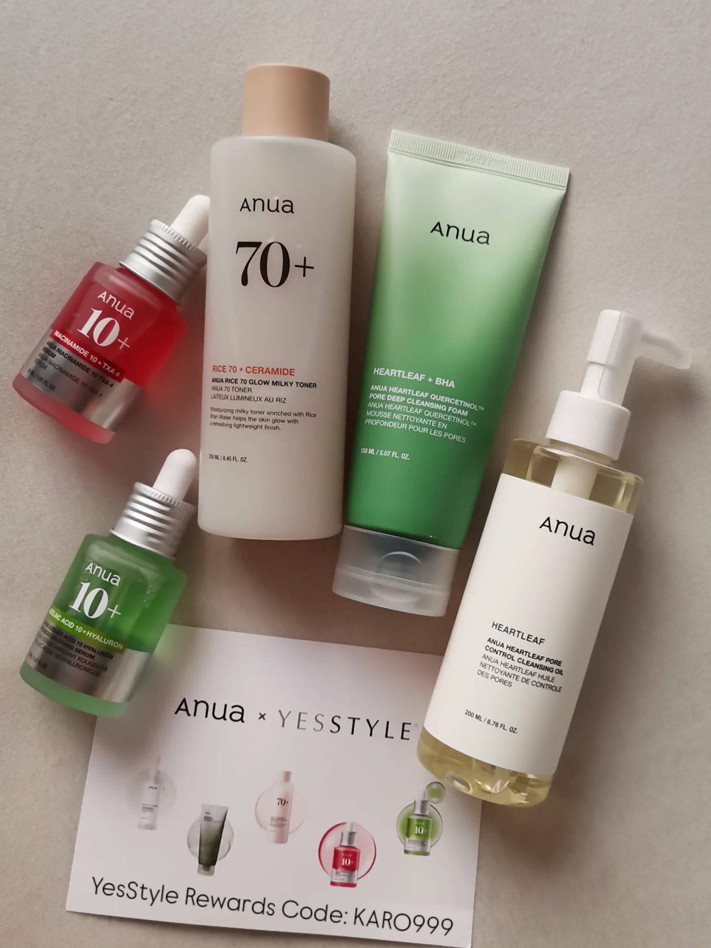 Instagram post by @_mrs_karo_ for Wizaz.pl. Caption reads: ✨ ANUA Skincare Routine ✨

🌿 Heartleaf Pore....