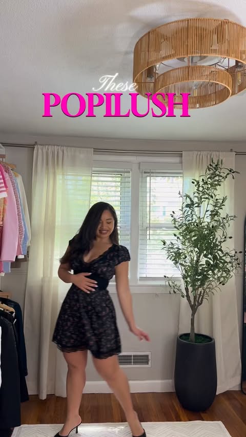 Instagram post by @yihrap for Popilush. Caption reads: [...] in these dresses 😍 so romantic 🌹🥀....