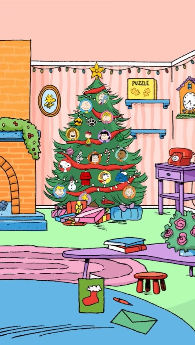 Instagram post by @snoopy_collector for American Greetings. Caption reads: [...] Christmas tree I decorated in the....