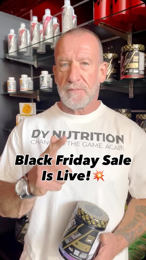 Instagram post by @thedorianyates for DY NutritionTM. Caption reads: Our DY Nutrition Black Friday Sale is LIVE🚨

Get....