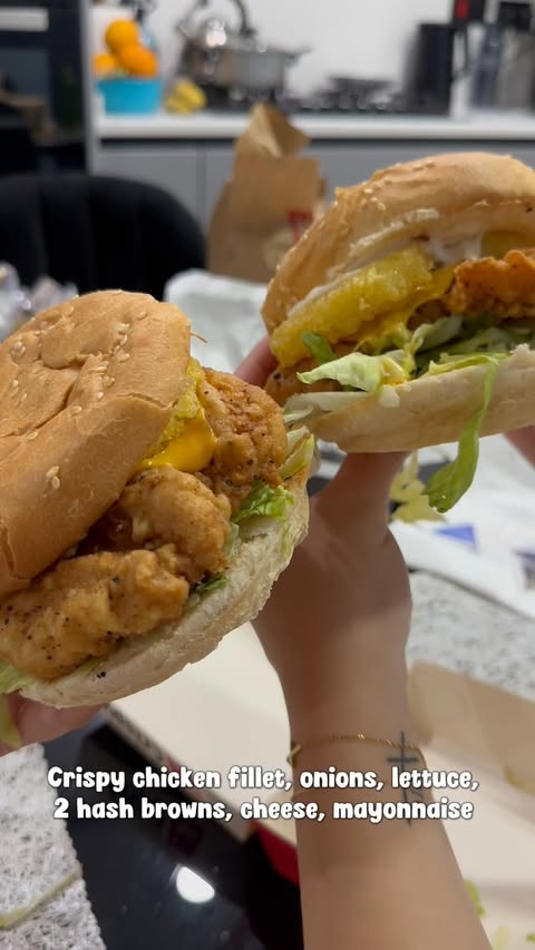 Instagram post by @mariecaruana_ for Wolt. Caption reads: [...] Chicken Fillet Extreme Burger through....