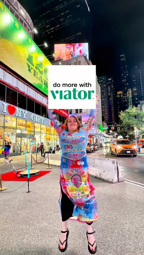 Instagram post by @annastravelsnyc for Viator. Caption reads: [...] ✈️🚫 Explored my own backyard with @viator....