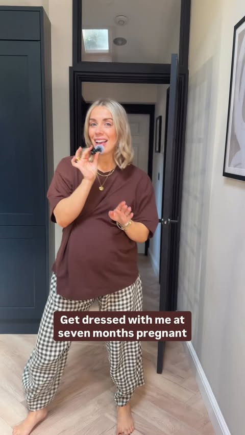 Instagram post by @lyds_wardrobe for Hush. Caption reads: [...] trousers* @_beyond_nine Pink jacket*....