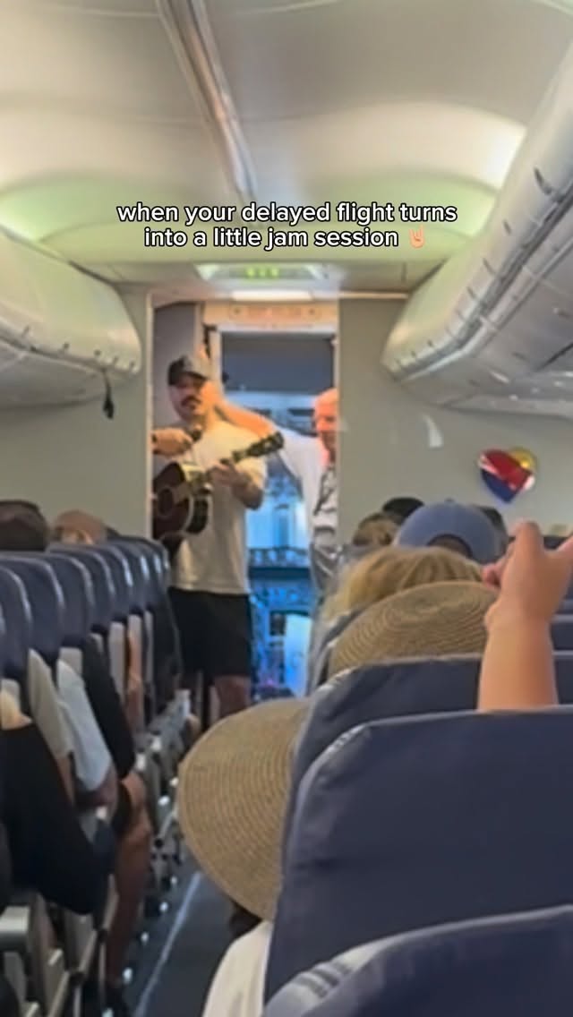 Instagram post by @tylerrich for Southwest Airlines. Caption reads: Our hour long ground delay in Cabo yesterday....