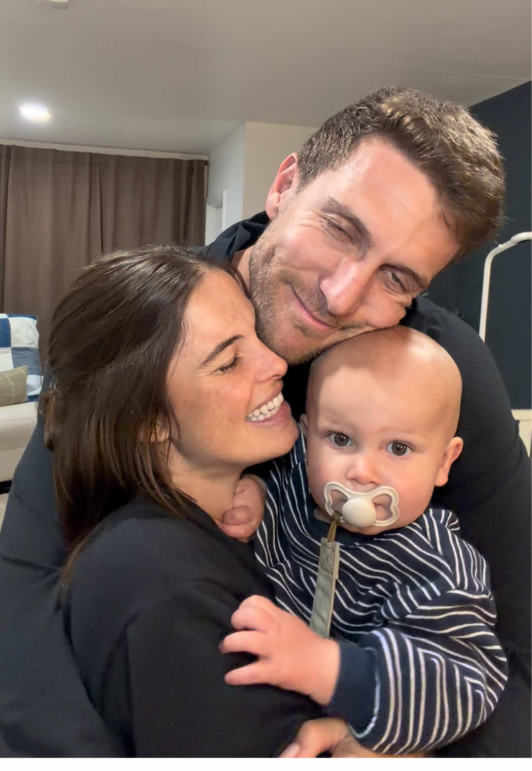 TikTok post by @samanthaswanson1 for Coterie. Caption reads: Who will be the diaper changing champion!? 😂....