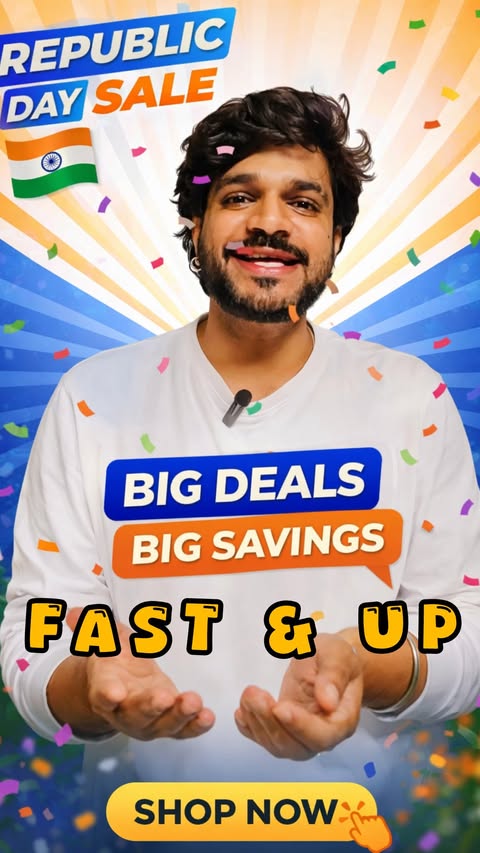 Instagram post by @suraj.mathkar for Fast and Up. Caption reads: [...] & hydration drinks ⚡💧& much more…....