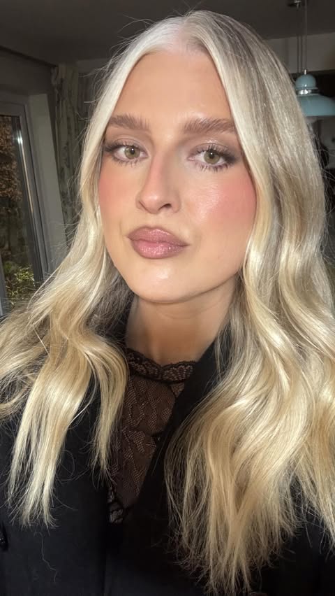 Instagram post by @ruthberginmakeupartist for TATTI LASHES. Caption reads: I watched a video of @katiejanehughes doing eye....