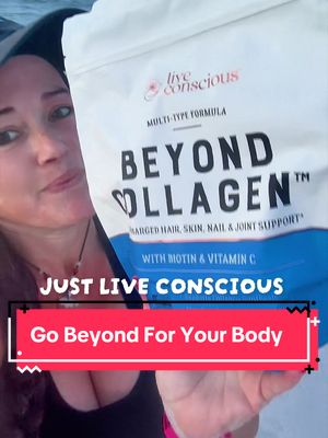 TikTok post by @danarosebud for Live Conscious. Caption reads: [...] natural Amino Acids like Glycine. Live....