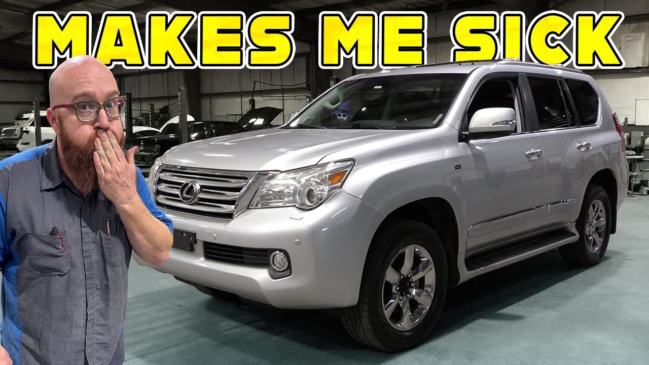 YouTube post by @CarWizard for BendPak. Caption reads: Fixing This GX460: The REAL Reason It Makes You....