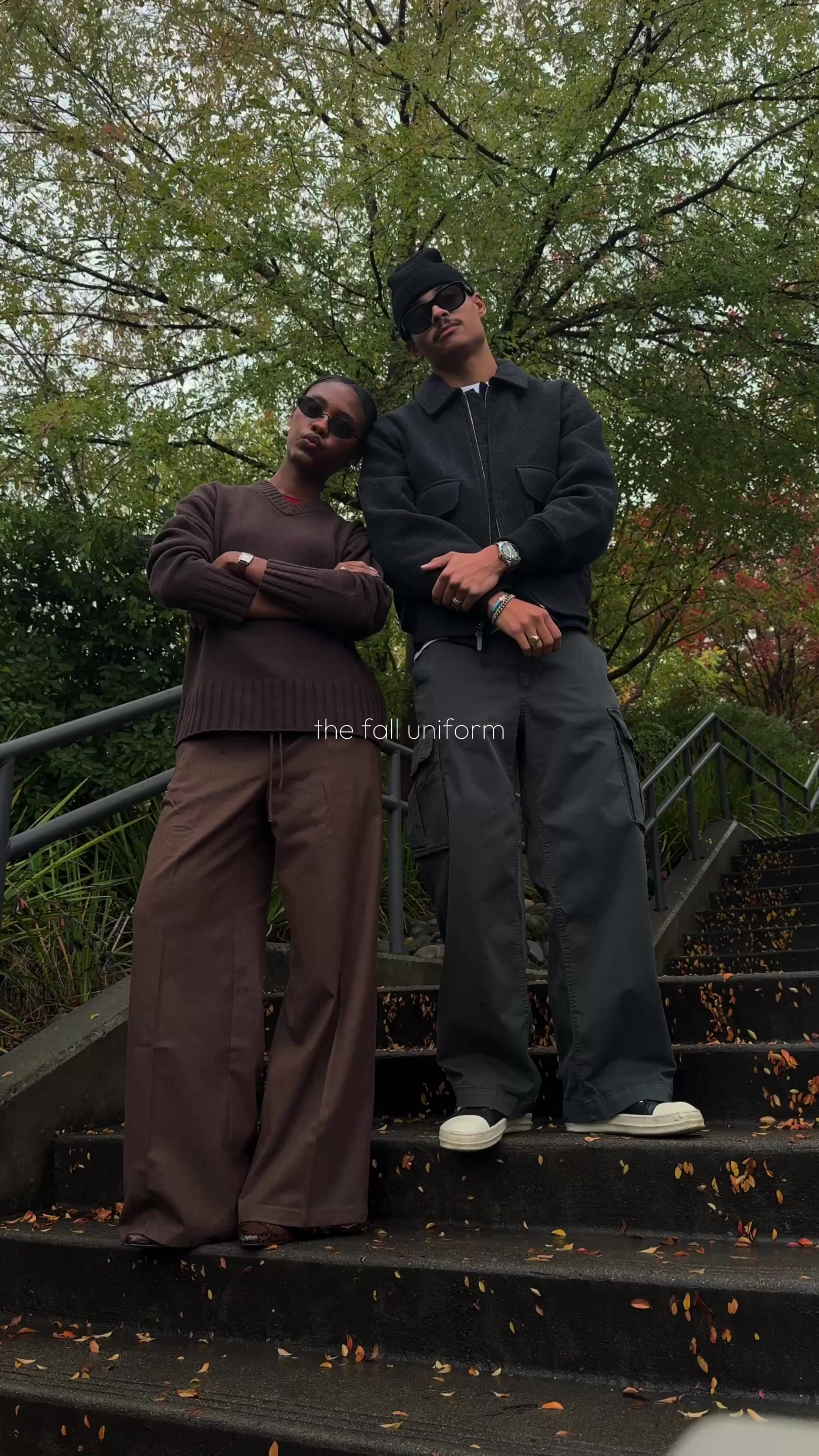 TikTok post by @livinglauryn for Everlane. Caption reads: [...] times two. The Holiday Edit 001 @Everlane....