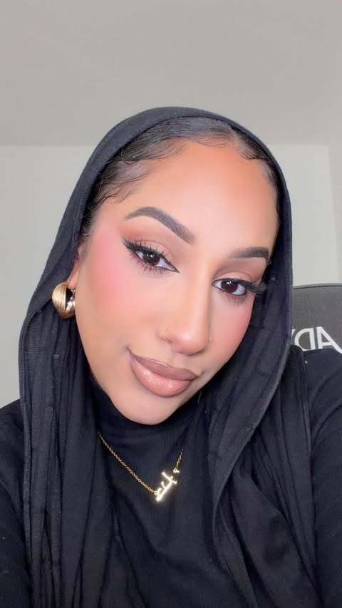 Instagram post by @hxnanahmed for HNB Cosmetics. Caption reads: Full face of @hnbcosmetics and it did NOT....