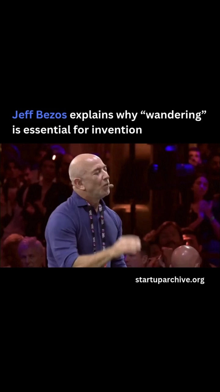 Instagram post by @startuparchive_ for Reuters. Caption reads: “Wandering is so important because wandering is a....