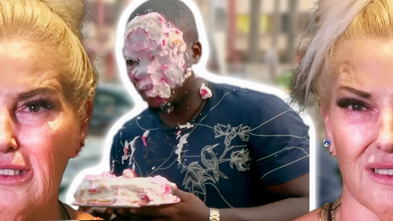 YouTube post by @sixteenleo for Keeps. Caption reads: Crazy Lady get Jealous And Throws Cake In Her....