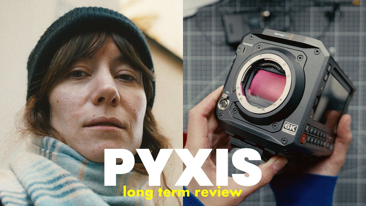 YouTube post by @EdProsser for Audiio. Caption reads: Blackmagic PYXIS 6K - can it take on the RED....