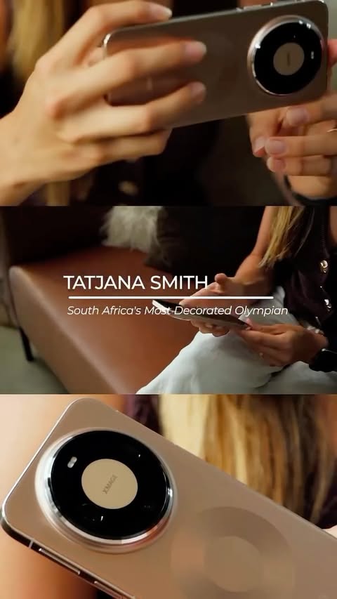 Instagram post by @tatjanaschoen for huawei. Caption reads: [...] the mindset behind greatness… shot on Huawei....