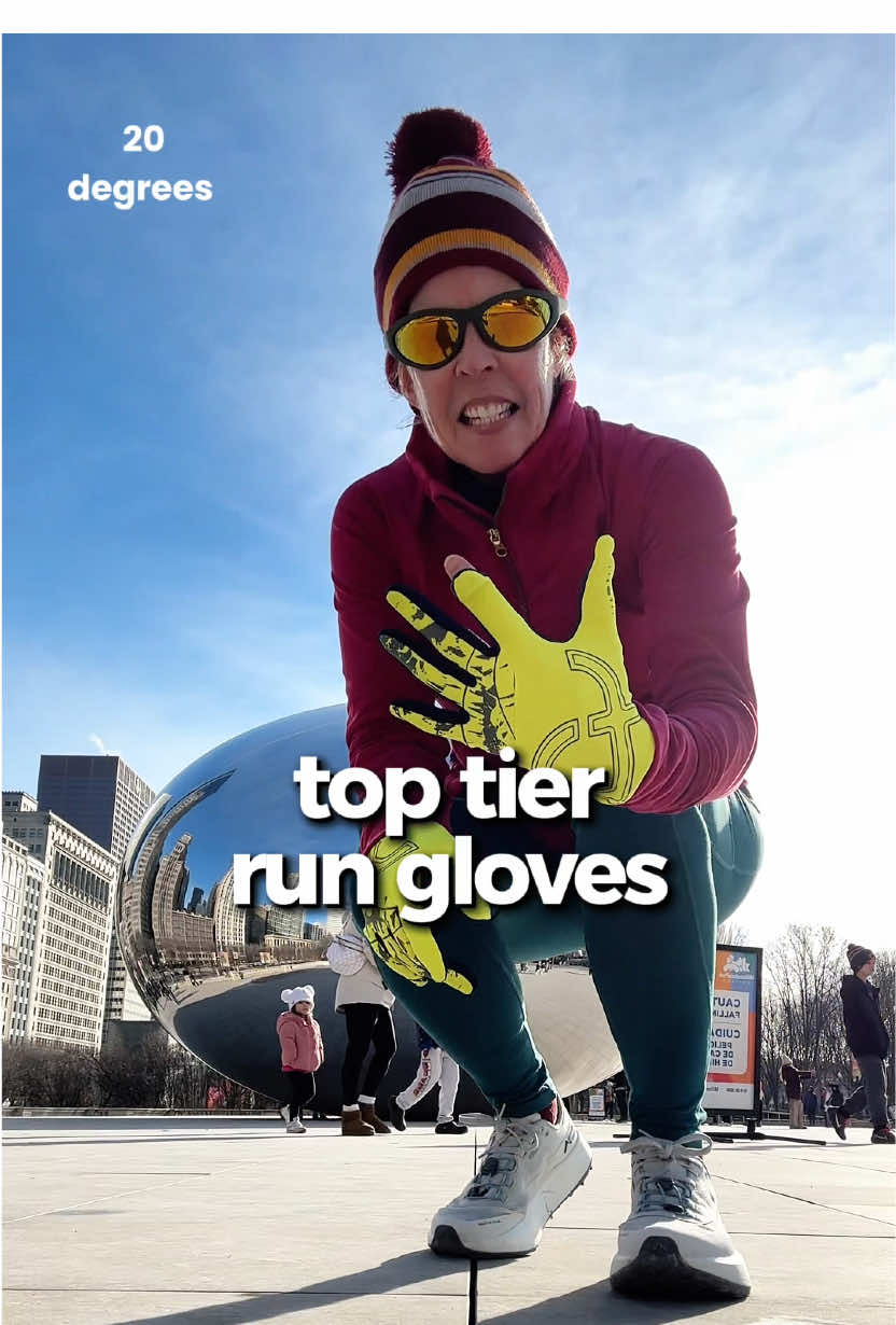 TikTok post by @cynthiajwheeler for FlipBelt. Caption reads: [...] I love these gloves 🧤💚 They are from....