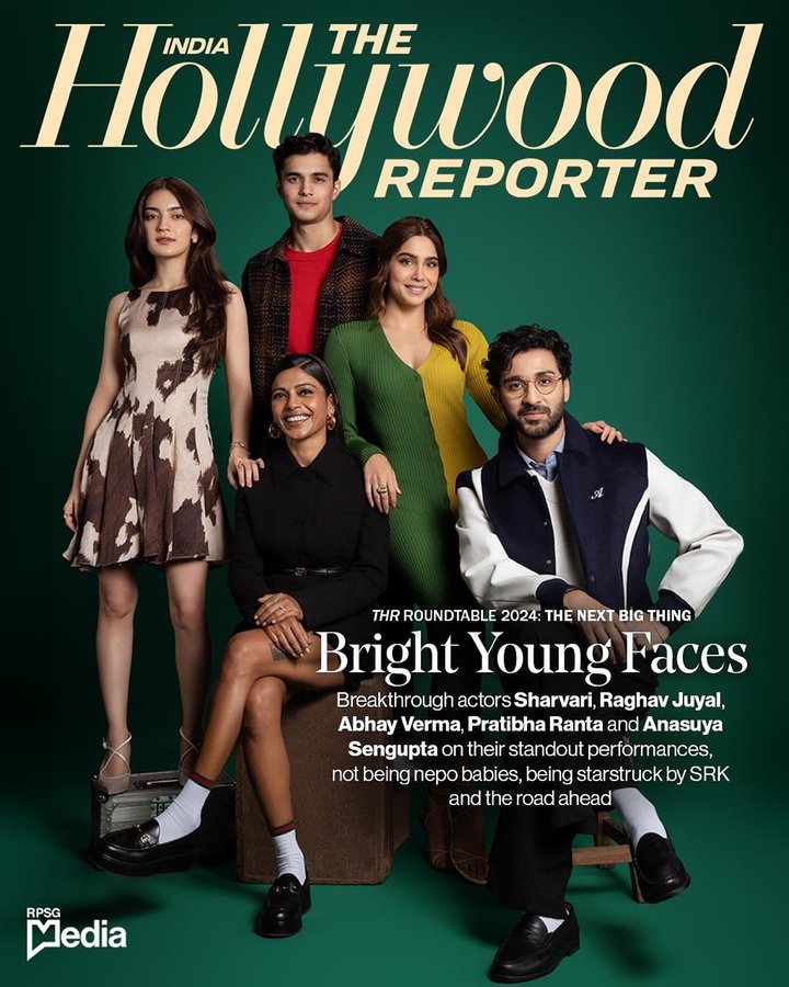 Instagram post by @raghavjuyal for Hollywood Reporter. Caption reads: We capture Pratibha Ranta (@pratibha_ranta),....